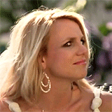 Britney Spears looks exaggerately confused